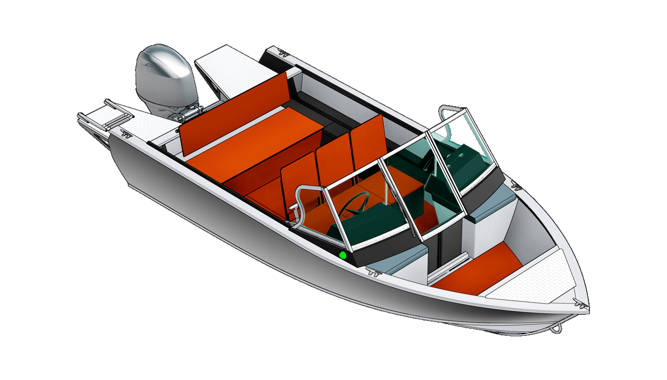 Лодка алюминиевая Realcraft 470 BowRider-Br