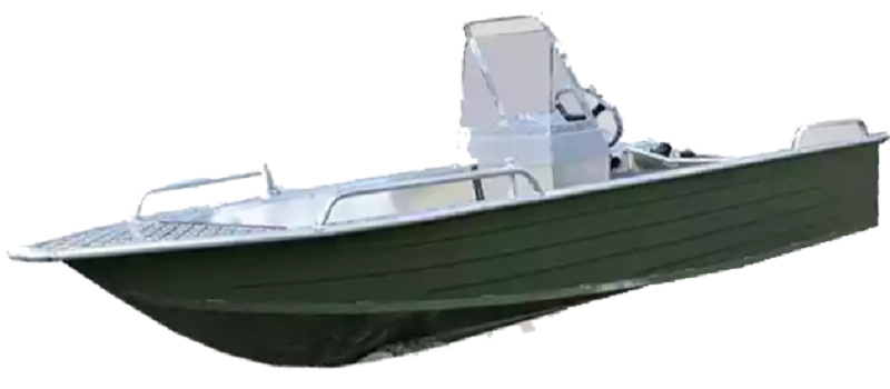 Лодка алюминиевая Wyatboat 390 У с консолью