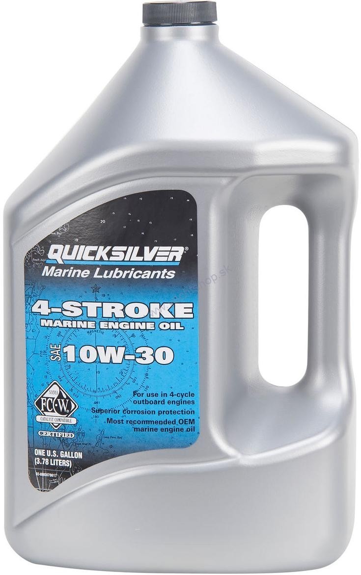 Масло Quicksilver 4-т 10W30  для двигателей 046 (4S OB OIL 4L@3)  4л