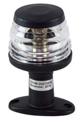 Огонь топовый на стойке 4", черный, пластиковый, 12 В, 10 Вт, Ba15d