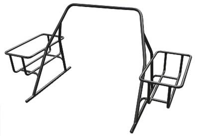 Тарга сдвоенная, с верхними корзинами, разборная, Шерпа 470-500 (на лодку ПВХ, шир. 1500 мм)