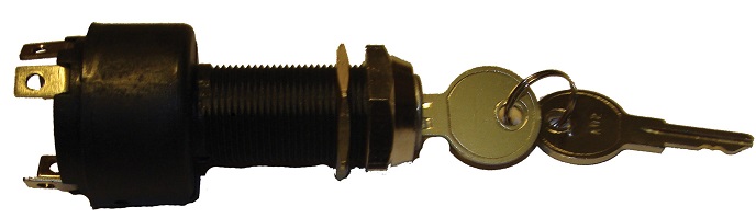 Замок зажигания с ключом и защитным колпачком_