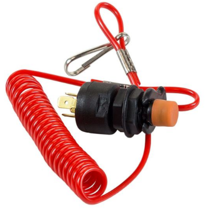 Кнопка аварийной остановки с чекой 12В 12-15А H3/HP